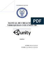 Manual de Creacion D Videojuego Con Unit