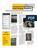 Gil Basketball Academy Newsletter: Coach's Corner by Jose Gil