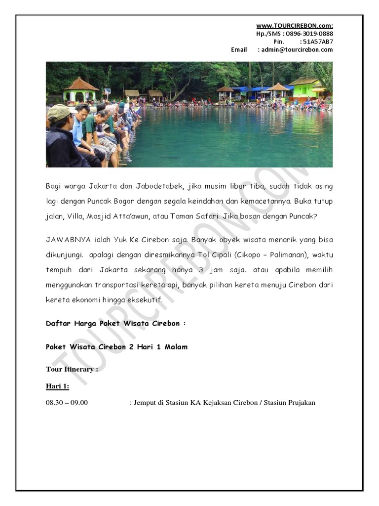 Paket Tour Cirebon Kuningan 2 Hari 1 Malam By Tourcirebon