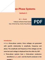 Three-Phase Systems: M. I - Elsaid
