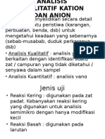 Analisis Kualitatif Kation Dan Anion