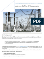 Capacitive Voltage Transformers CVT For HV Measurements