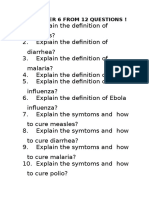 6 Common Diseases Definitions and Symptoms