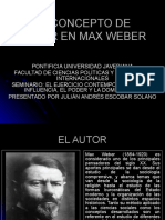 El Concepto de Poder en Max Weber