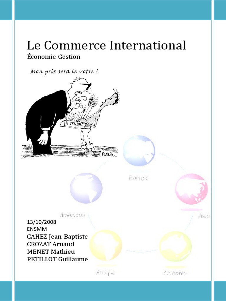 Le Commerce International | PDF | Organisation mondiale du commerce ...