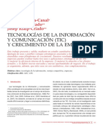 tema 2.3  TECNOLOGÍAS DE LA INFORMACIÓN Y COMUNICACIÓN (TIC) Y CRECIMIENTO DE LA EMPRESA