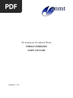 Format Guidelines and Integrated Script 090112