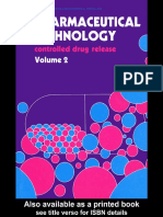 Pharmaceutical Technology Controlled Drug Release Volume 2