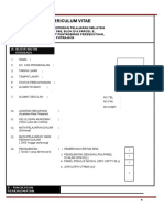 Curriculum Vitae - Borang Kosong