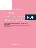 Bartlett, J. Et Al. (2015) - Social Media For Election Communication and Monitoring in Nigeria. Demos, London.