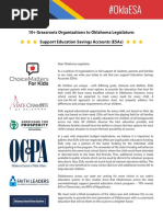 Download ESAforKids Coalition Letter by Education Choice Coalition of Oklahoma SN299338458 doc pdf
