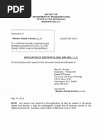 James Neff's Western Global Airlines DOT Application