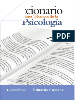 Diccionario de Términos Técnicos de Psicología