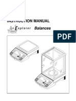 Manual Balanza Ohaus Explorer