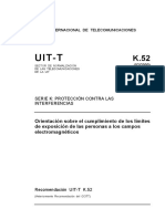 Recomendación UIT-T K52