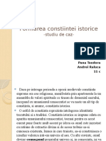 Formarea Constiintei Istorice