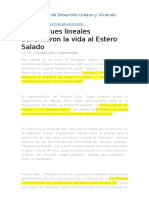 Informacion Sobre Esteros en Ministerios Del Ecuador