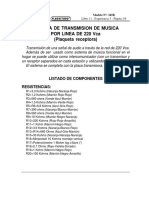 345r-Sistema de Transmision de Musica Por Linea de 220vca (p