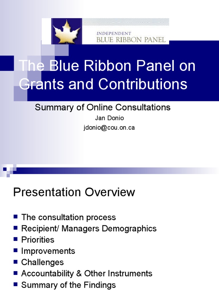 Grants Consultation Findings Summary | PDF | Accountability | Evaluation