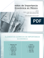 Elementos de Importancia Económica en México