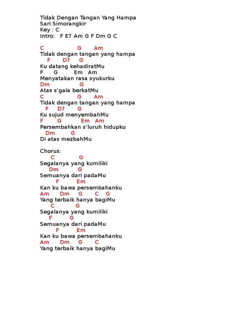 Tidak Dengan Tangan Yang Hampa Pdf