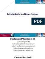 Introduction To Intelligence Systems