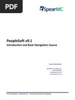 PeopleSoft Navigation Training Guide | PDF | Tab (Gui) | Menu (Computing)