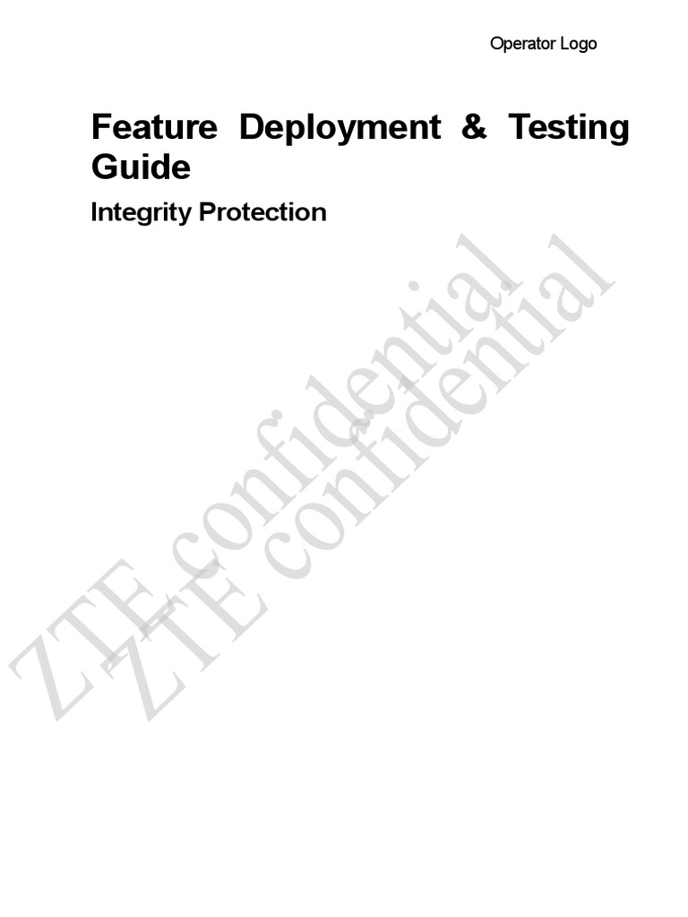Feature Deployment & Testing Guide: Integrity Protection | PDF | Computers