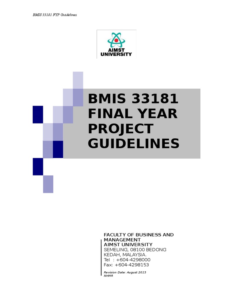 MIS Final Year Project Guide | PDF | Typefaces | Software