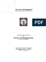 B.tech (Civil Engineering) W.E.F. 2009-10 Batch