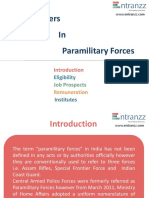 Carrers in Paramilitary Forces