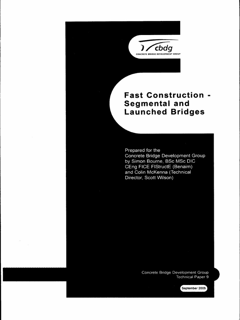 Fast Construction - Segmental and Launched Bridges | PDF | Prestressed ...