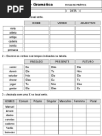 gramatica fichas adjetivos