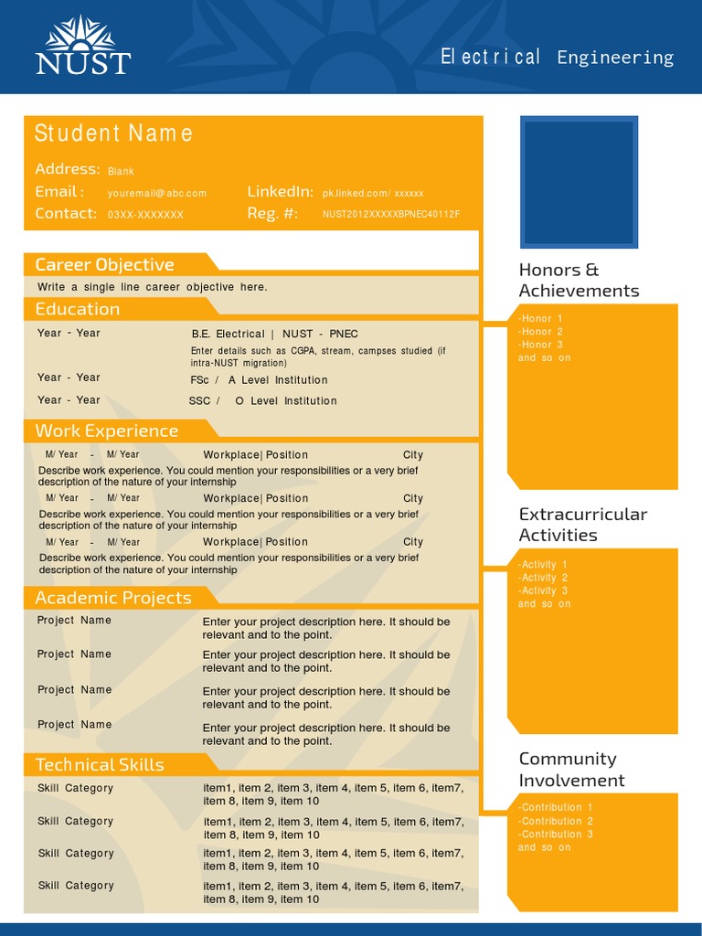 Electrical Engineering Resume Template | PDF