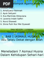 Download Mata Pelajaran Pendidikan Agama Islam Bab 1 Asmaul Husna kelas X by Ayuk Setiyani SN299392387 doc pdf