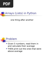 Arrays in Python