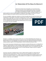 Aplicaciones para Ver Motocicleta GP en Línea en Directo O Aplazado Sin Coste