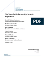 The Trans-Pacific Partnership: Strategic Implications: Brock R. Williams, Coordinator