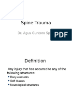 Spine Trauma: Dr. Agus Guntoro Spbs