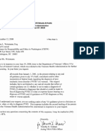 CREW: Department of Veterans Affairs: Regarding PTSD Diagnosis: Cover Letter