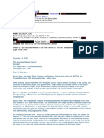 CREW: U.S. Department of Homeland Security: U.S. Customs and Border Protection: Regarding Border Fence: FW - Letter TBC (Redacted) 2