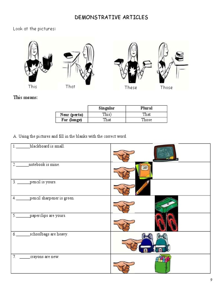 Understanding Demonstrative Articles | PDF | Foreign Language Studies ...