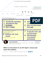 When To Document On An A3 Report, Versus Just Solve The Problem - 1-7