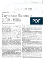 Roberto Herrera Soto, "Cayetano Betancur, un ideólogo" (1982)