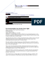 CREW: U.S. Department of Homeland Security: U.S. Customs and Border Protection: Regarding Border Fence: FW - Environmentalists Lose (Redacted) 2