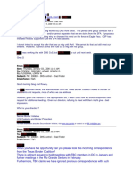 CREW: U.S. Department of Homeland Security: U.S. Customs and Border Protection: Regarding Border Fence: RE - DHS Control - Chad Foster (Redacted) 2