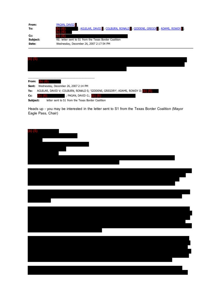 CREW: U.S. Department of Homeland Security: U.S. Customs and Border ...