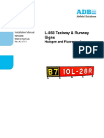 L-858 Taxiway & Runway Signs: Halogen and Fluorescent