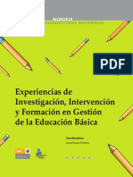 Experiencias de Investigación, Intervención y Formación en Gestión de La Educación (1) 2