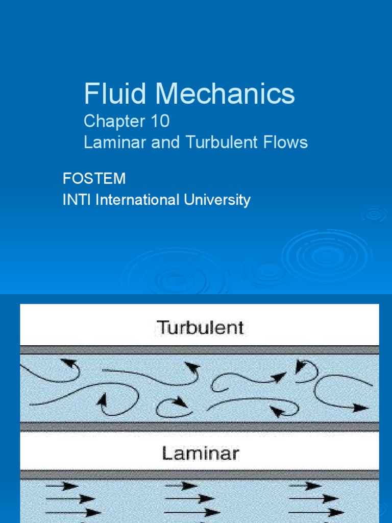 Laminar and Turbulent Flow in Pipes | PDF | Fluid Mechanics | Fluid ...